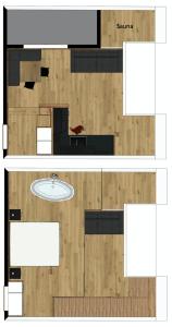 Planlösningen för Appartements Innerkofler Mountain Home