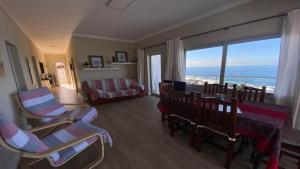 a living room with a view of the ocean at Casa Camilo I in Valle Gran Rey