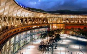 a large building with many windows and trees in it at voco Nola - Naples Vulcano Buono by IHG in Nola +61 photos