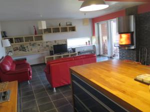 Kuchyň nebo kuchyňský kout v ubytování Holiday House Koceri