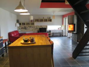 Kuchyň nebo kuchyňský kout v ubytování Holiday House Koceri