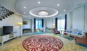 TV a/nebo společenská místnost v ubytování Gewan Hotel Cairo