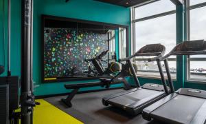 Fitness centrum a/nebo fitness zařízení v ubytování Thon Hotel Harstad