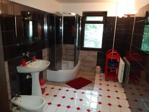 Kúpeľňa v ubytovaní Forest Villa + 33 fotografií