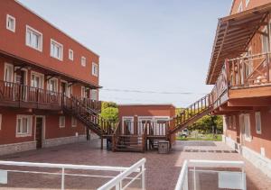 Bygningen som lejlighedshotellet ligger i