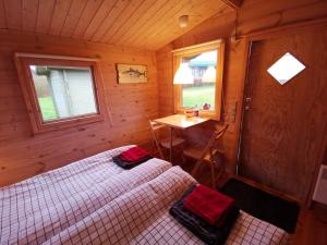 Letto o letti in una camera di Limfjords hytter