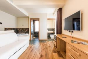TV a/nebo společenská místnost v ubytování Hotel Firenze
