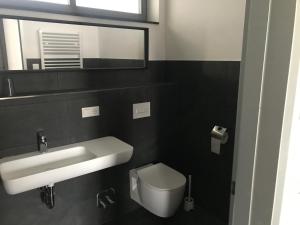 Koupelna v ubytování Gästehaus Lausnitz Zimmer