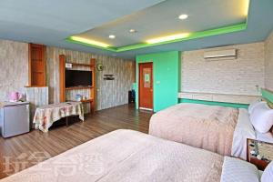 Kuchyň nebo kuchyňský kout v ubytování Sun Moon Lake Tan Hsiang Yu B&B