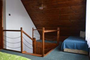 Postel nebo postele na pokoji v ubytování Chalupa na Koskách
