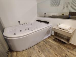 Koupelna v ubytování Hotel Aristo Gold