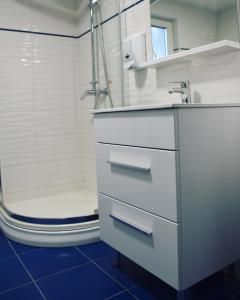 Kúpeľňa v ubytovaní Pellegrini Apartman