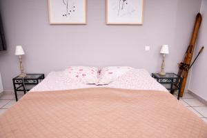 Ein Bett oder Betten in einem Zimmer der Unterkunft Hôtel Restaurant Domaine De Basil