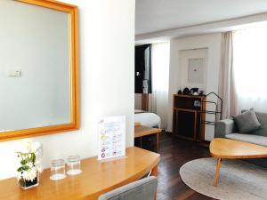 Istumisnurk majutusasutuses Le Pietri Urban Hotel
