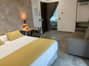 Ein Bett oder Betten in einem Zimmer der Unterkunft HOTEL Boutique ÁNGEL