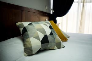 Un pat sau paturi într-o cameră la Hotel Ristorante Morus