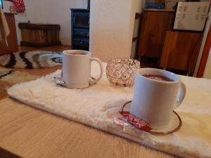 Příslušenství pro přípravu čaje a kávy v ubytování Holiday Home Ema