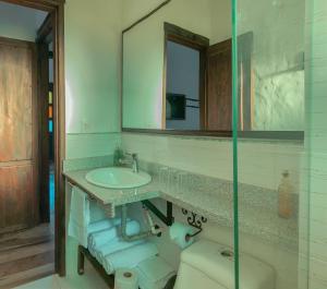 Kúpeľňa v ubytovaní Cabañas Campestres MaRGuin