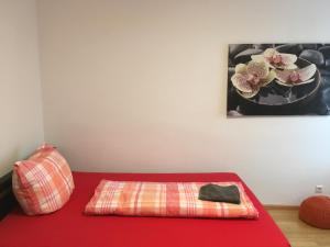 Postel nebo postele na pokoji v ubytování Apartament mit Balkon + 9 fotografií