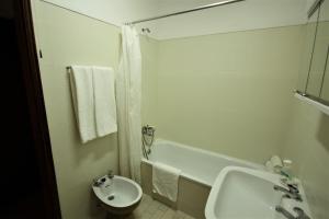 Et badeværelse på Apartamento Brás