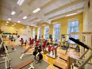 Fitness centrum a/nebo fitness zařízení v ubytování Baltvilla