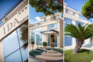 a collage of photos of a villa hotel at Hotel Villa Ida family wellness in Laigueglia
