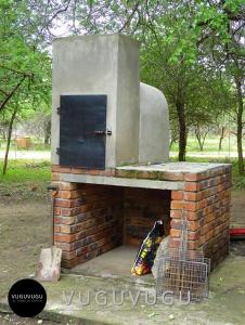 a brick oven with a skateboard inside of it at VuguVugu - At home in Africa in Marloth Park