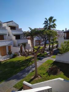 A garden outside Dafne's Beach