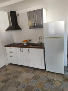A kitchen or kitchenette at Dafne's Beach