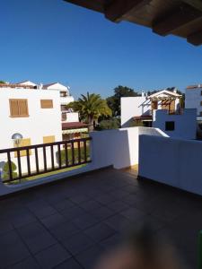 A balcony or terrace at Dafne's Beach
