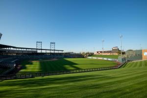 a view of a baseball stadium with a green field at Staybridge Suites - Scottsdale - Talking Stick, an IHG Hotel in Scottsdale