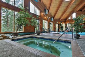 an indoor pool in a home with a house at Mtn-View Gem with Community Perks in Silverthorne! in Silverthorne