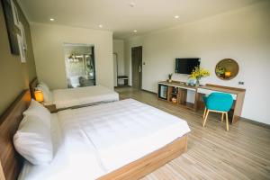 TV a/nebo společenská místnost v ubytování Memory Inn - Green Villa
