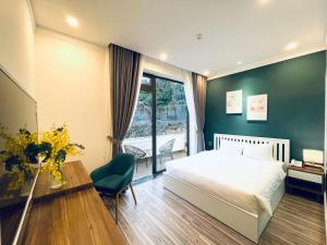 Voodi või voodid majutusasutuse Memory Inn - Green Villa toas