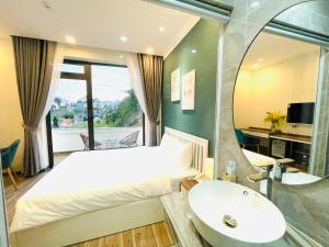 Voodi või voodid majutusasutuse Memory Inn - Green Villa toas
