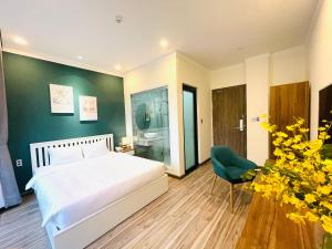Voodi või voodid majutusasutuse Memory Inn - Green Villa toas