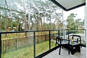Balkón alebo terasa v ubytovaní BlueApart Verano Residence