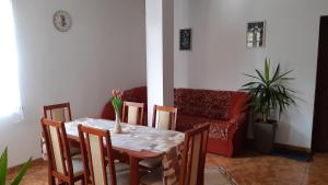 A seating area at Bajusz Vendégház