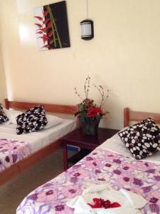 Postel nebo postele na pokoji v ubytování Pacific Paradise Motel