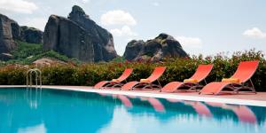 Bazén v ubytování Meteora Hotel at Kastraki nebo v jeho okolí