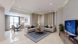 Istumisnurk majutusasutuses Suha Park Luxury Hotel Apartments, Waterfront Jaddaf