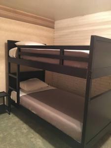 a room with three bunk beds in a room at Unique and Secluded Country Estate near Pittsburgh in Weirton