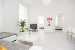 Televízia a/alebo spoločenská miestnosť v ubytovaní Vienna-apartment-one Schmidgasse