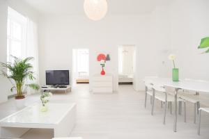 Televízia a/alebo spoločenská miestnosť v ubytovaní Vienna-apartment-one Schmidgasse
