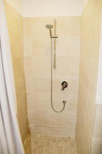 een douche met een slang in de badkamer bij DOMUS DIVI - appartamento nel cuore di Roma in Rome