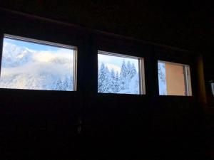ヴァルブルーナにあるEx Funivia Lussariの雪山の窓3面