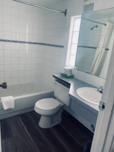 Koupelna v ubytování Motel Bavaria