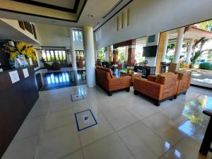 Posezení v ubytování Ariya inn Chiangrai
