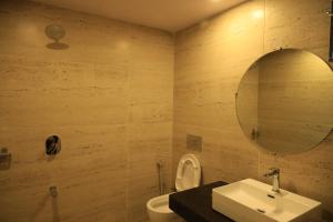 Koupelna v ubytování Hotel Pratap Heritage