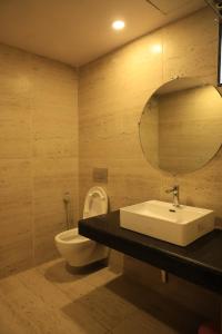 Koupelna v ubytování Hotel Pratap Heritage